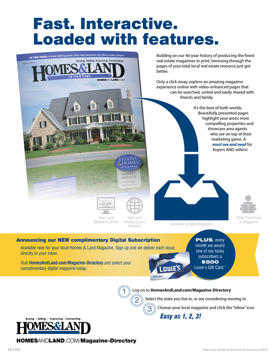 Subscribe to digital editions of Homes & Land
