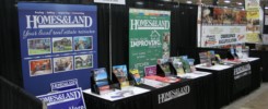 Homes & Land booth at the Home & Garden show in Knoxville, TN